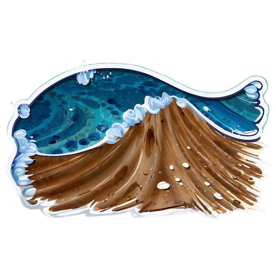 Ocean Wave Graphic Png 06242024 PNG