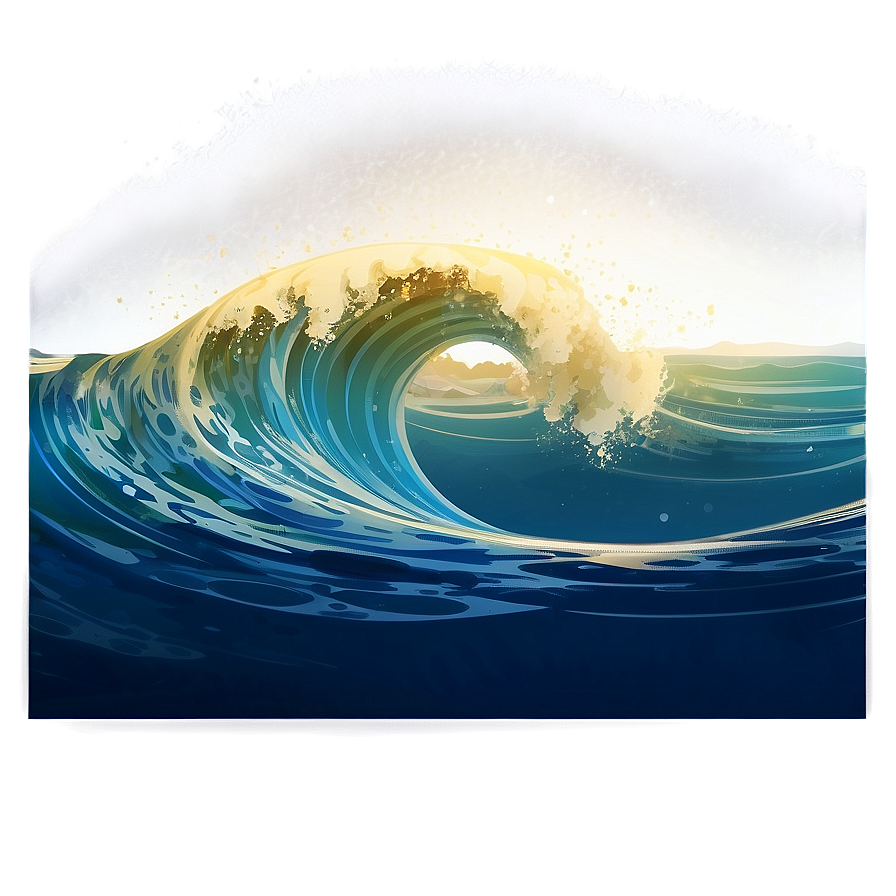 Ocean Wave Illustration Png 53 PNG