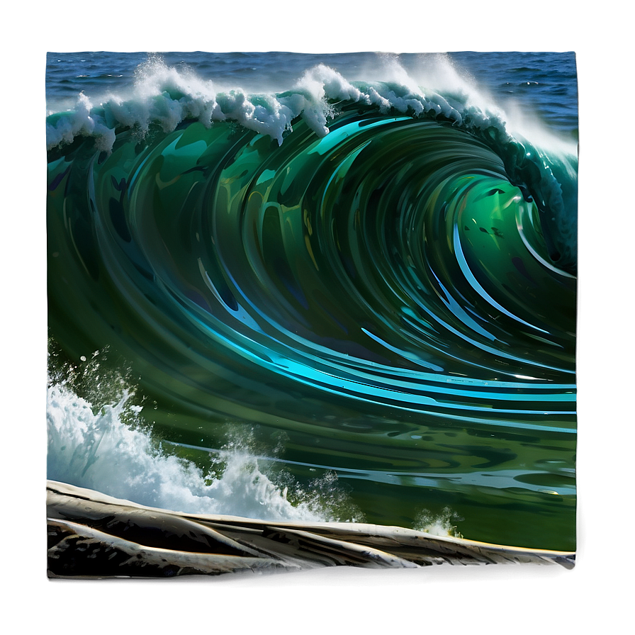 Ocean Wave Scene Png Eed PNG