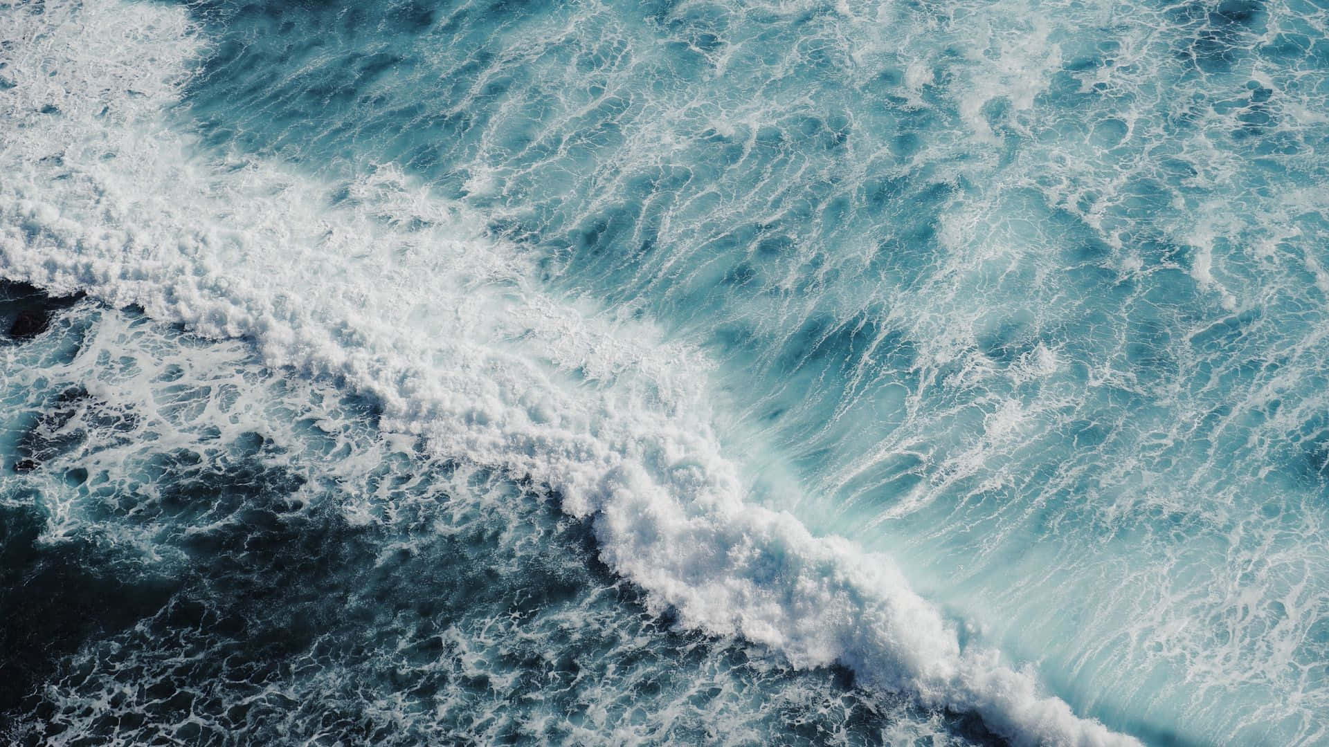 Ocean Waves Aerial View.jpg Wallpaper