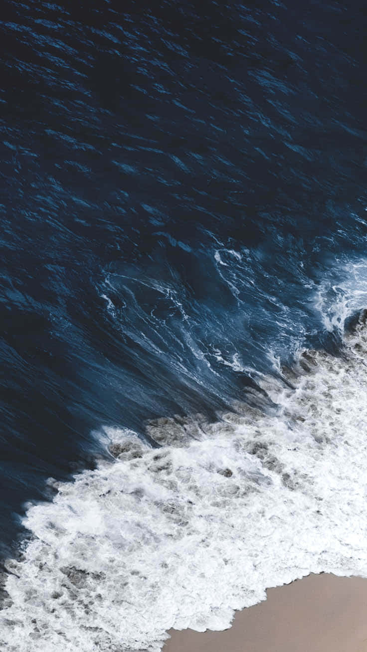 Ocean_ Waves_ Aerial_ View.jpg Wallpaper