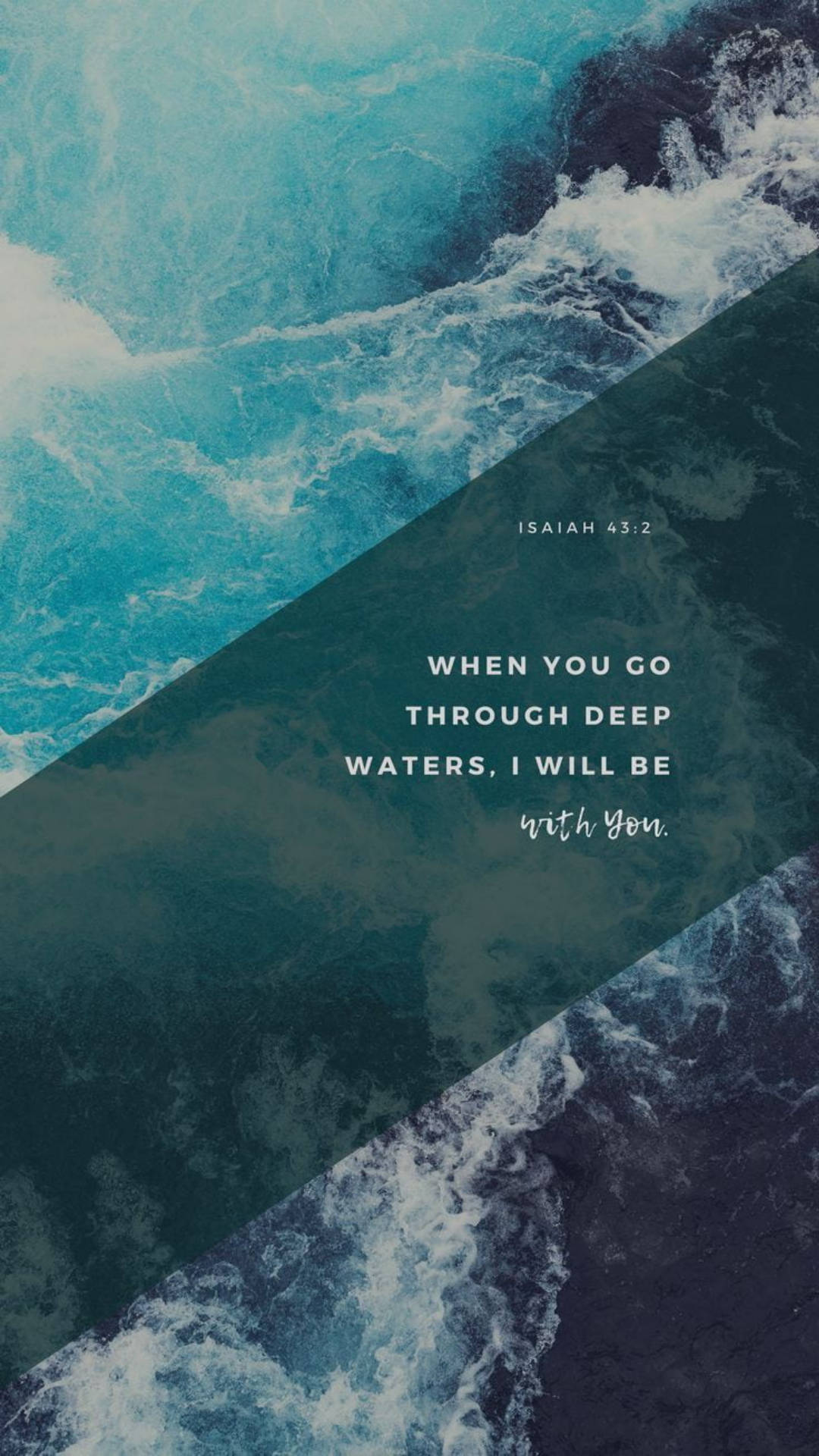 Ocean With Jesus Quotes Wallpaper