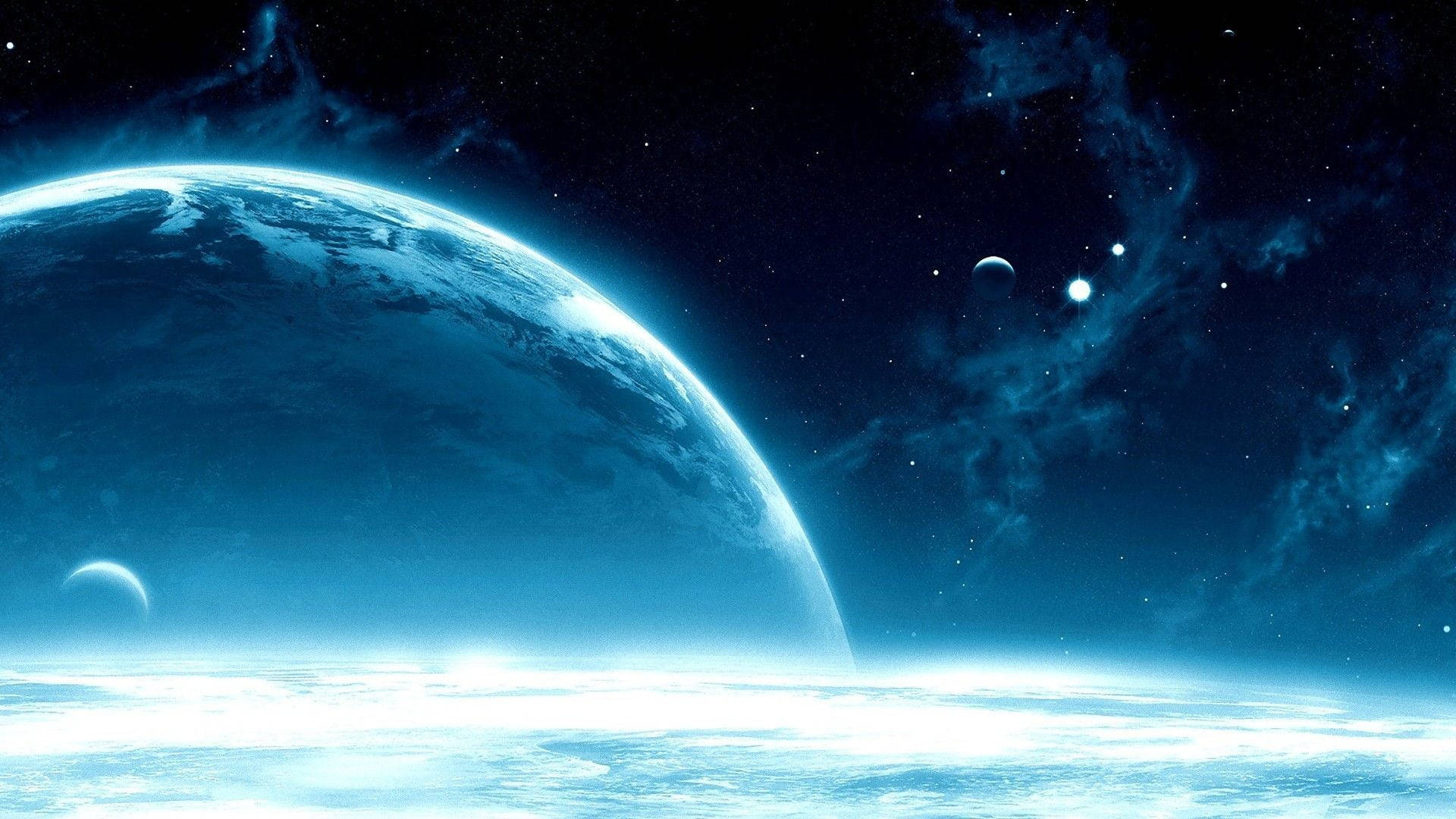 Mobile wallpaper: Anime, Planets, Sky, Art, Night, 1487 download the  picture for free.