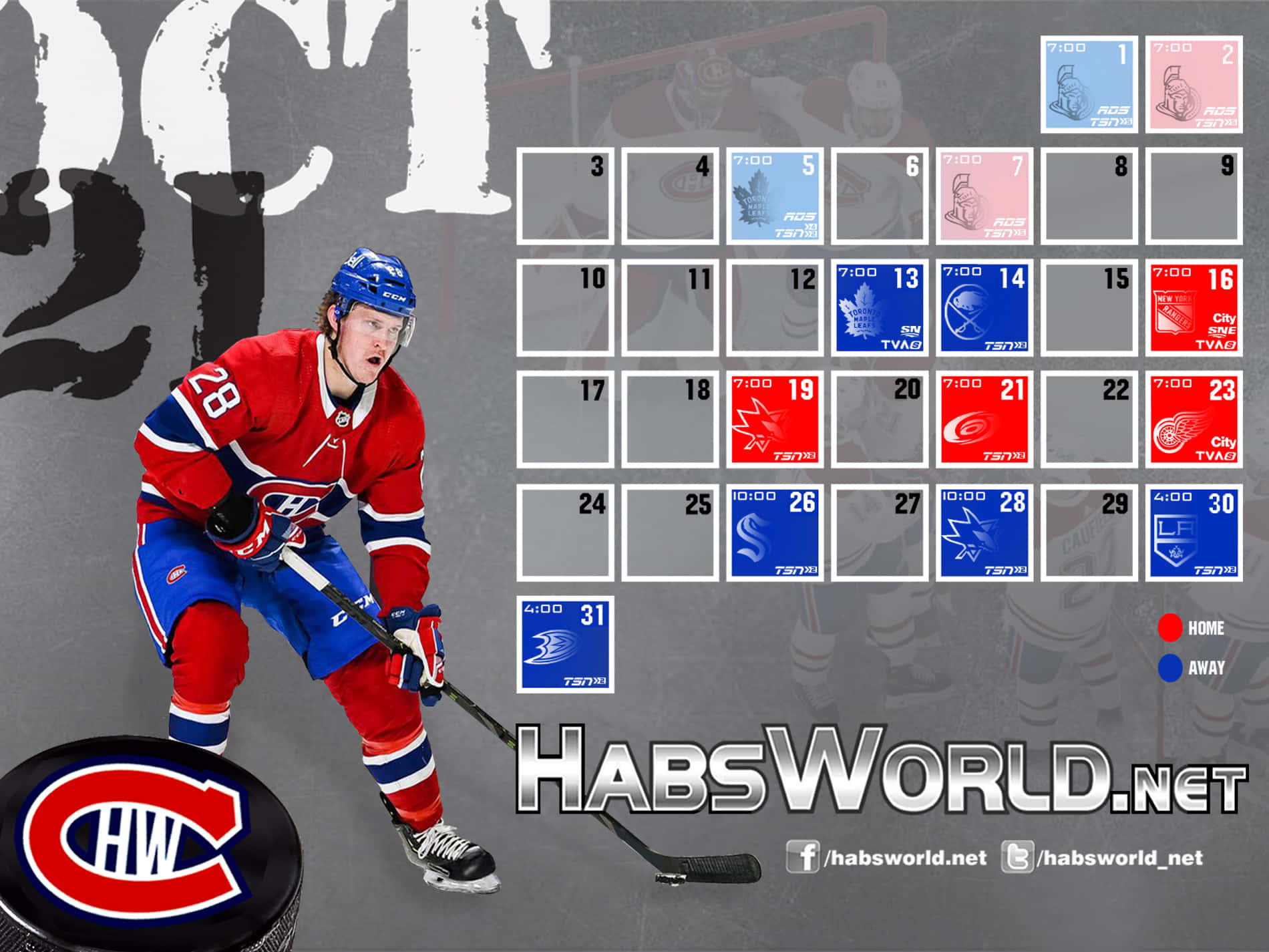 A Hockey Player Is Playing In A Hockey Game Wallpaper