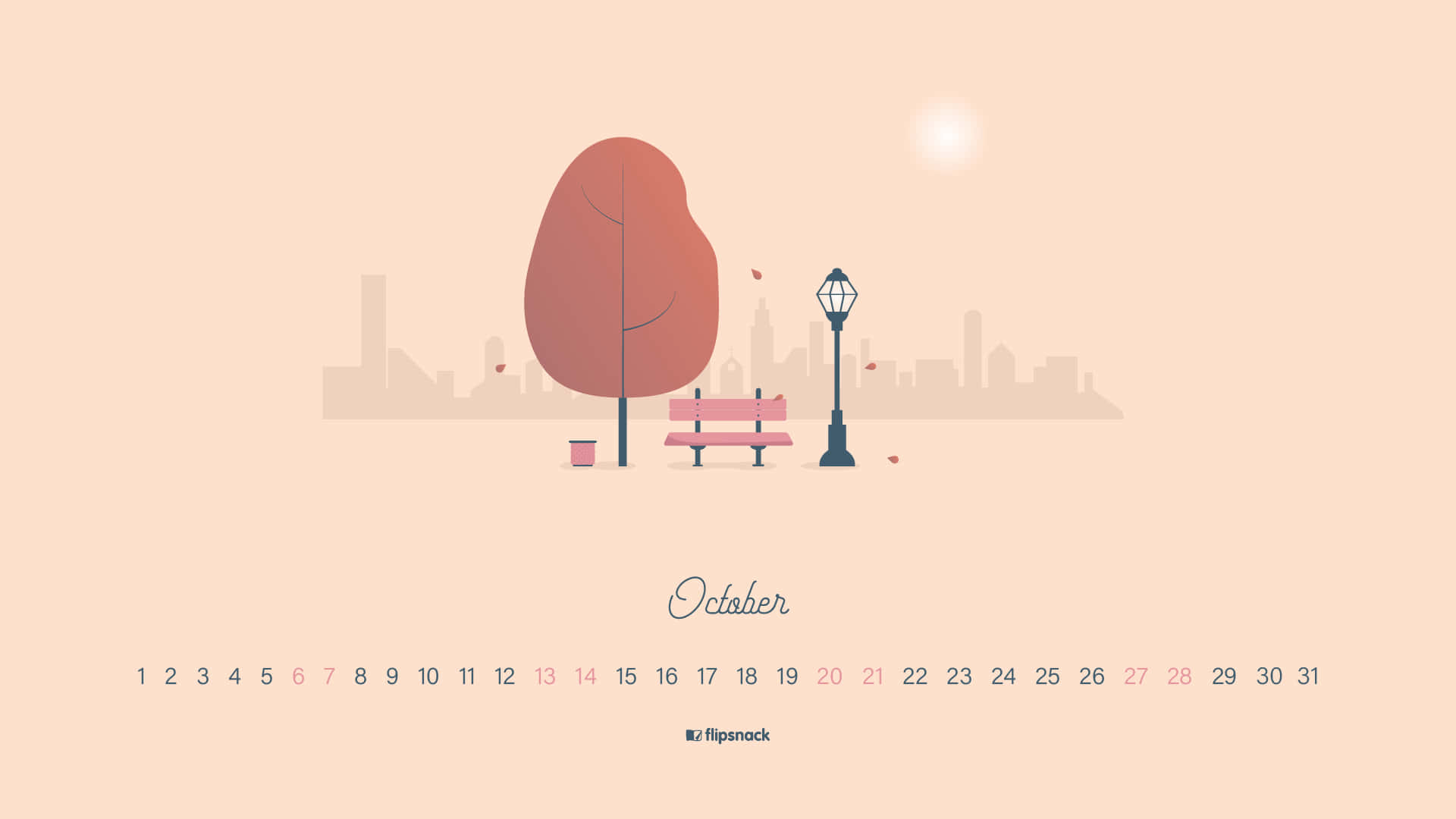 Get organized with October 2021 Calendar Wallpaper