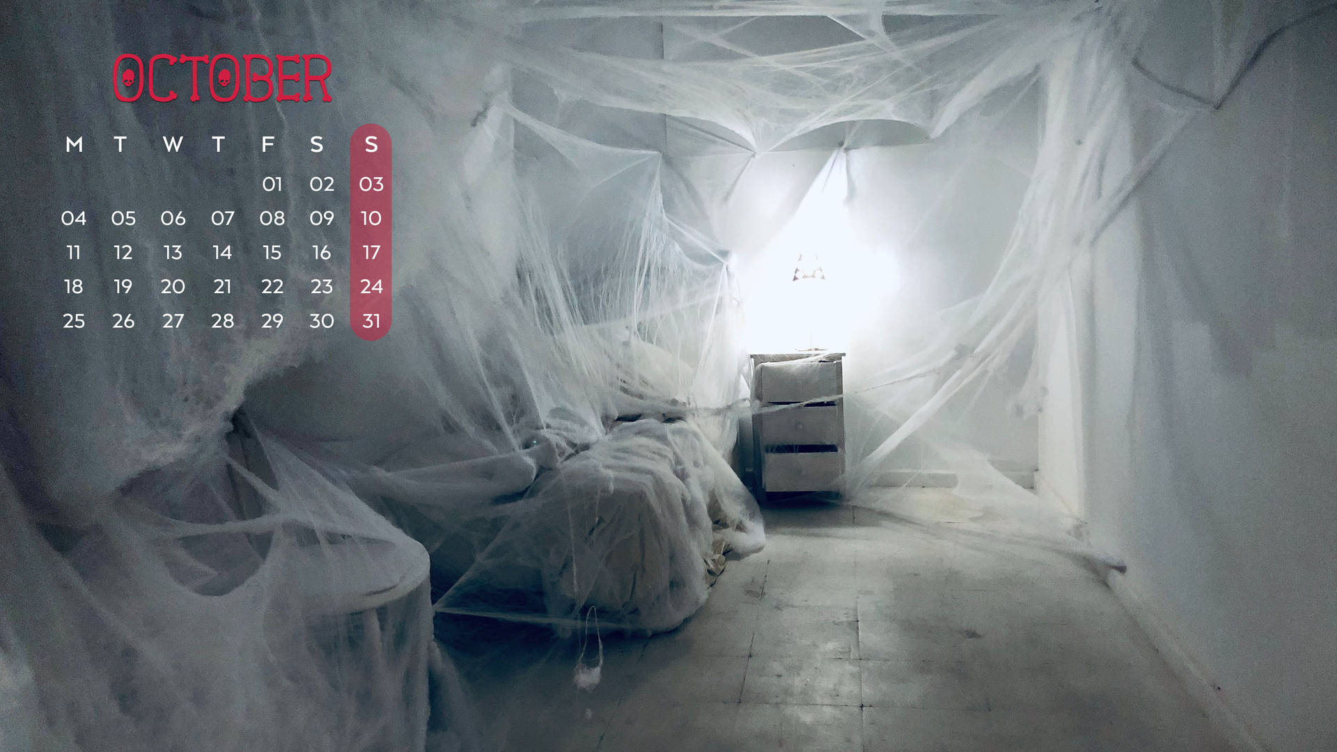 October 2021 Calendar Horror Room