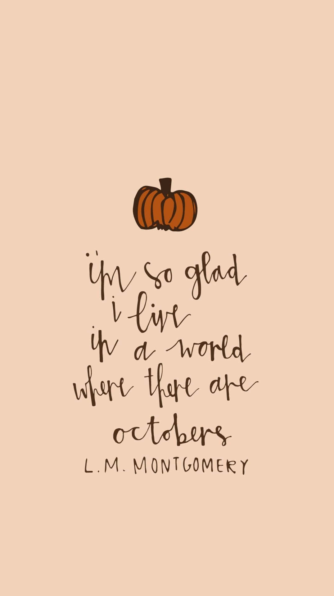 October Aesthetic Grateful Quote Wallpaper