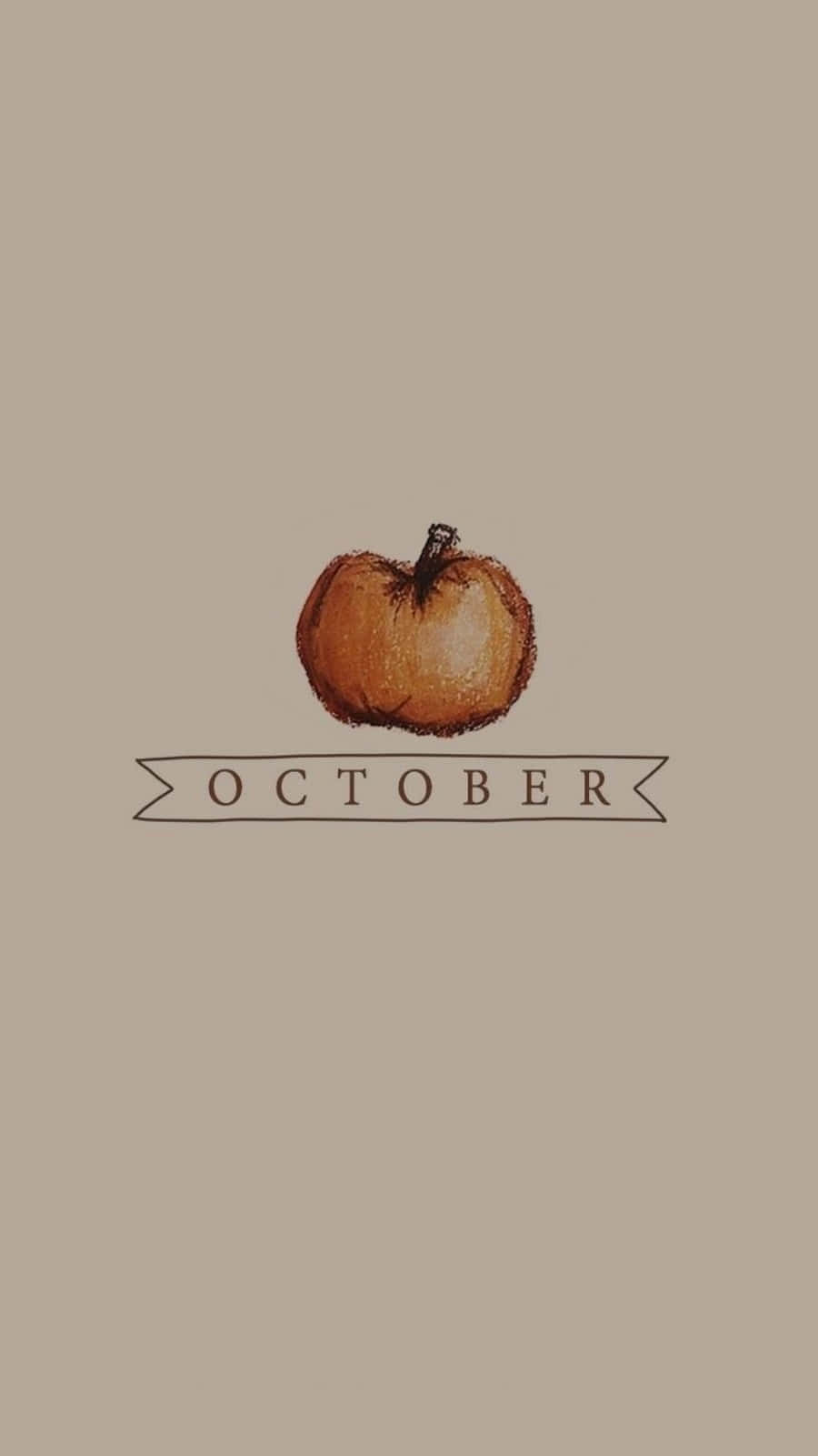 October Graphic Lock Screen Wallpaper by Sawyer Wilson sawyermwilson  October  wallpaper Fall wallpaper Iphone wallpaper fall