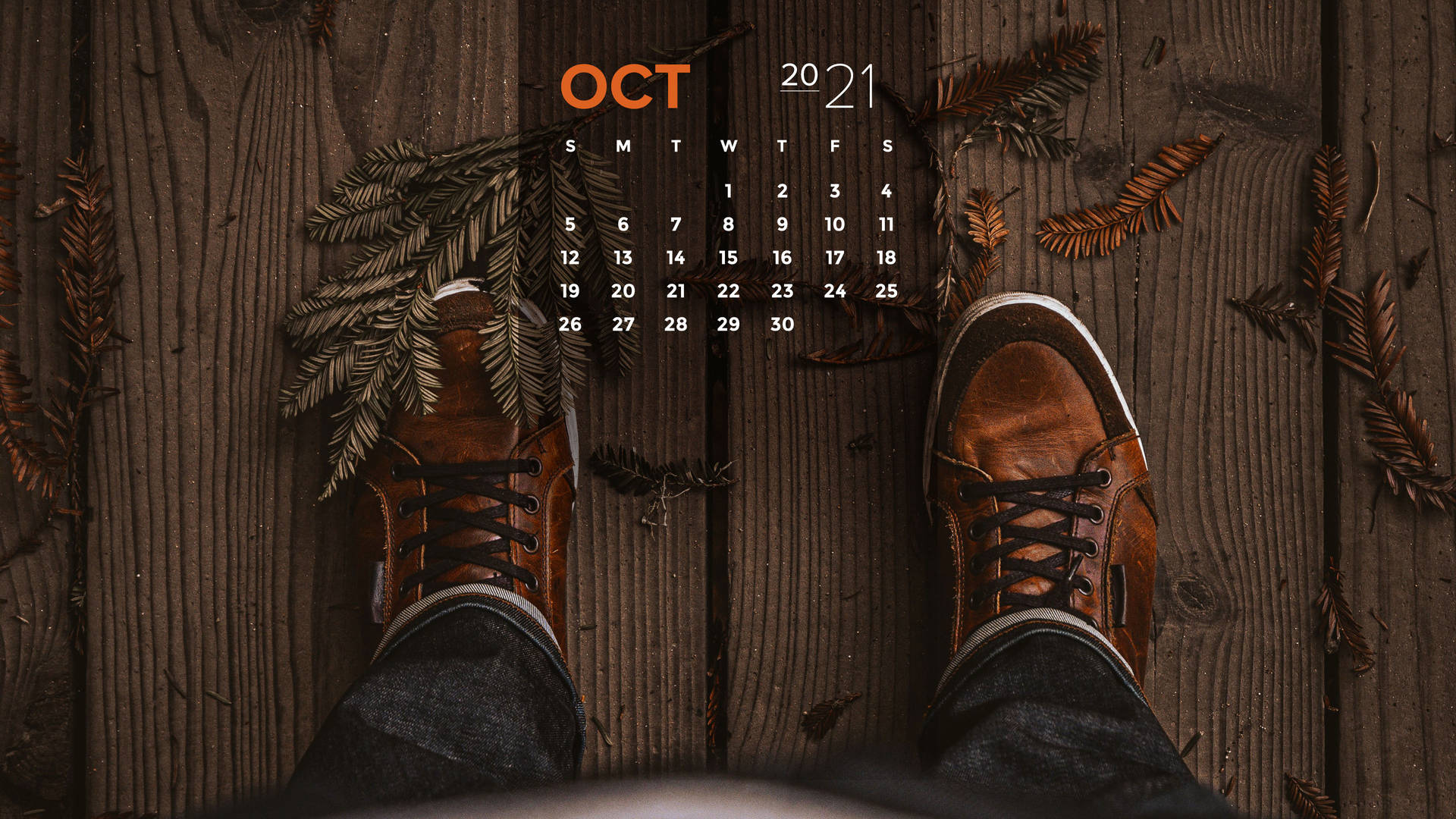 October Calendar 2021 Boardwalk