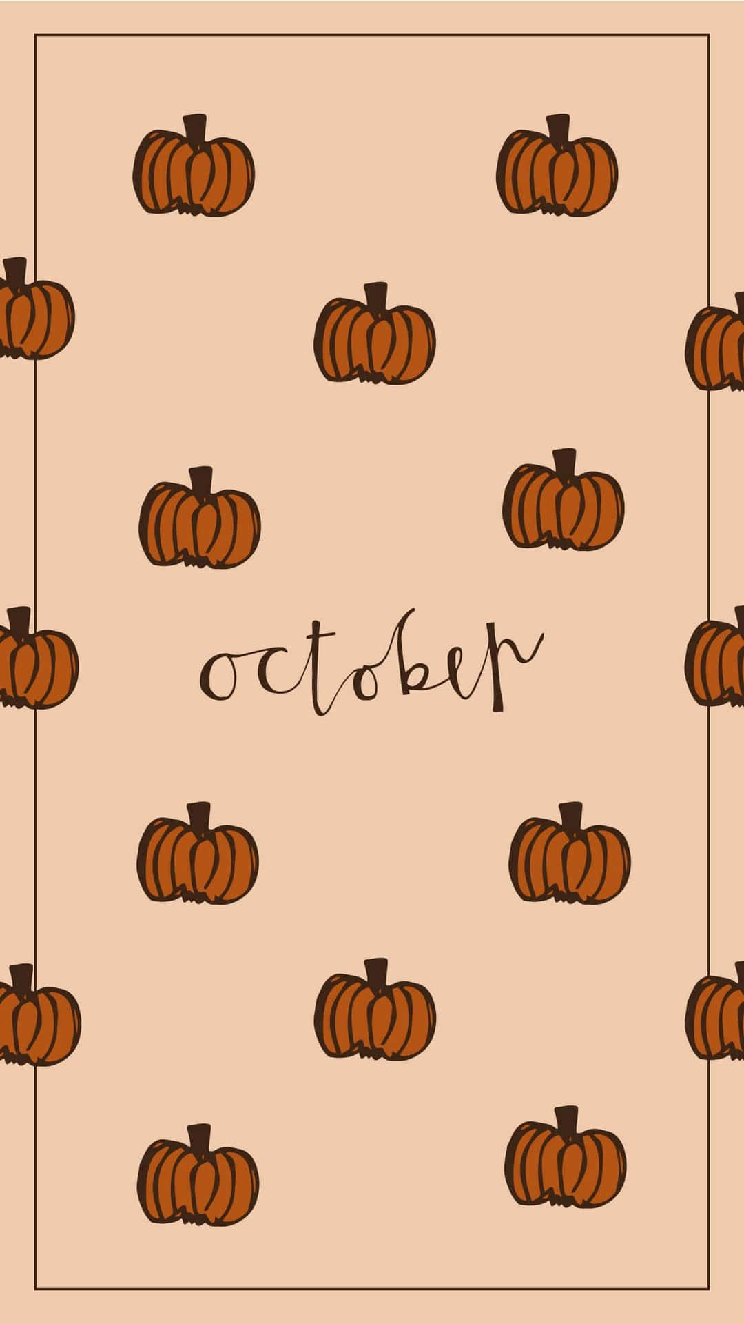 Machensie Sich Bereit Für Den Herbst Mit Diesem Saisonalen Oktober-iphone Wallpaper