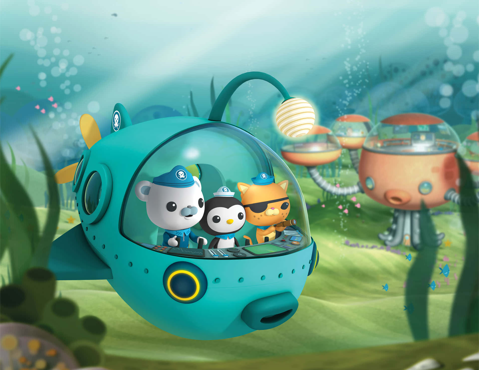 Swim alongside the Octonauts and explore the wonders of our ocean! Wallpaper