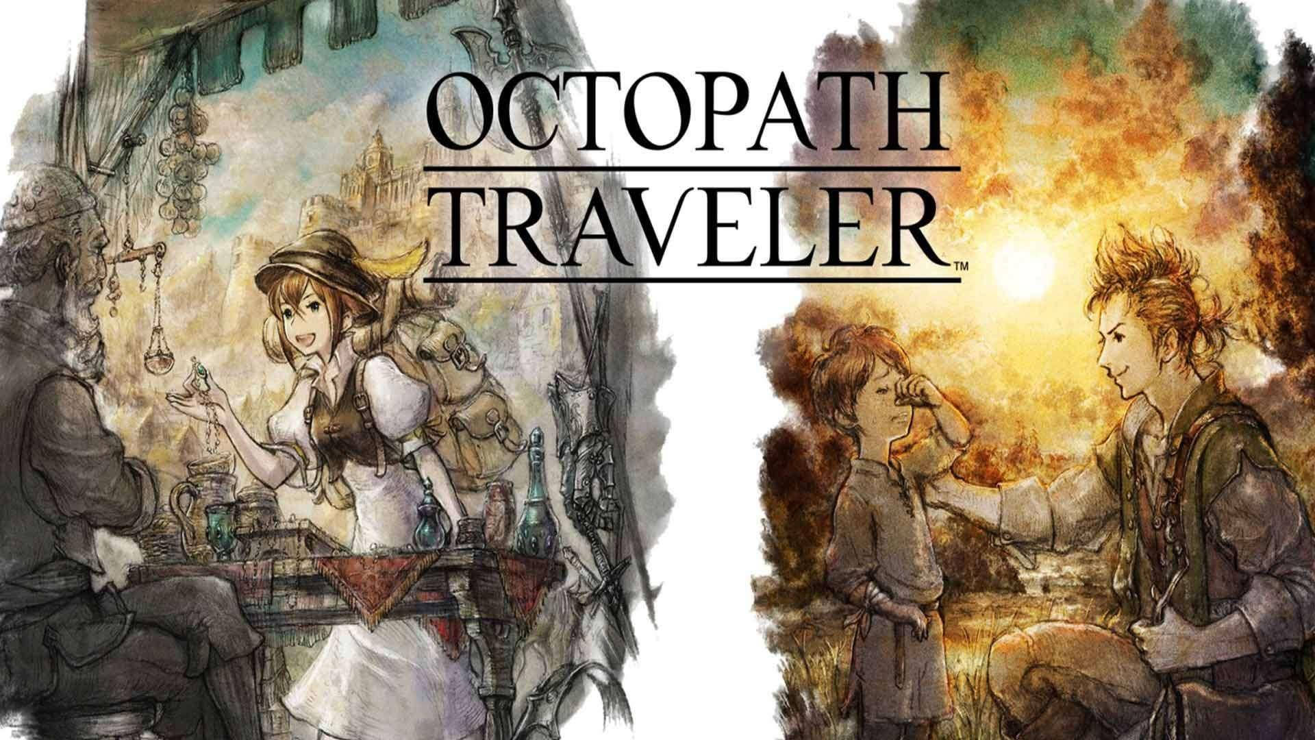 Octopath Traveler Tressa And Alfyn Wallpaper