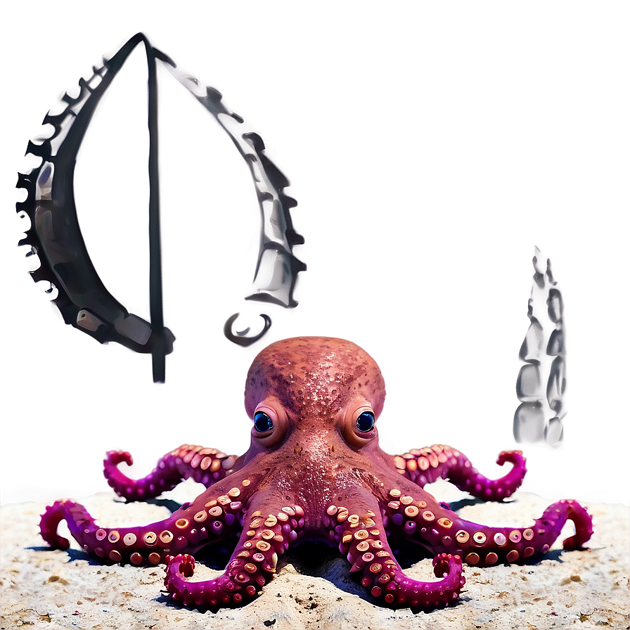 Octopus On The Beach Png Mph82 PNG