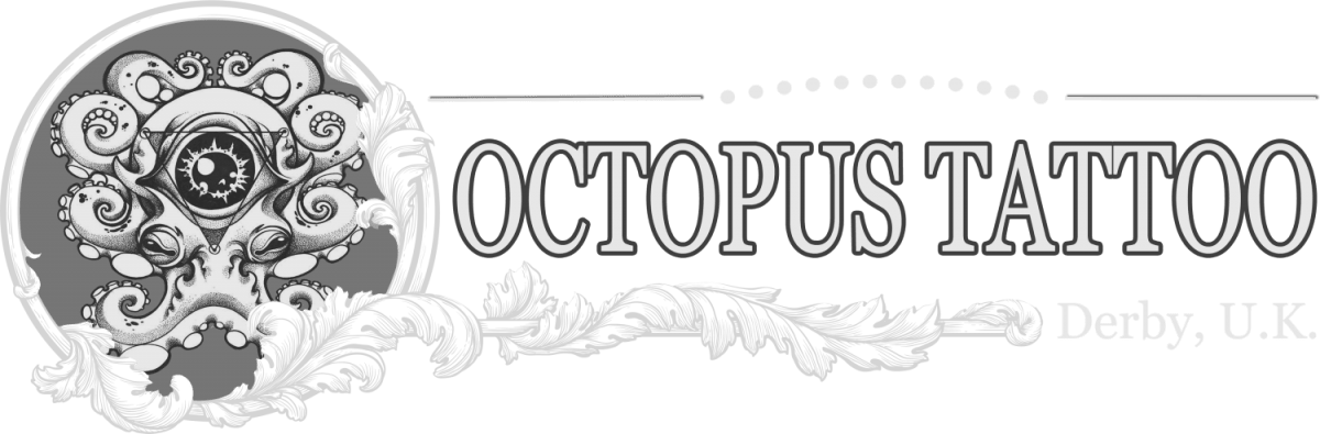 Octopus Tattoo Logo Design PNG
