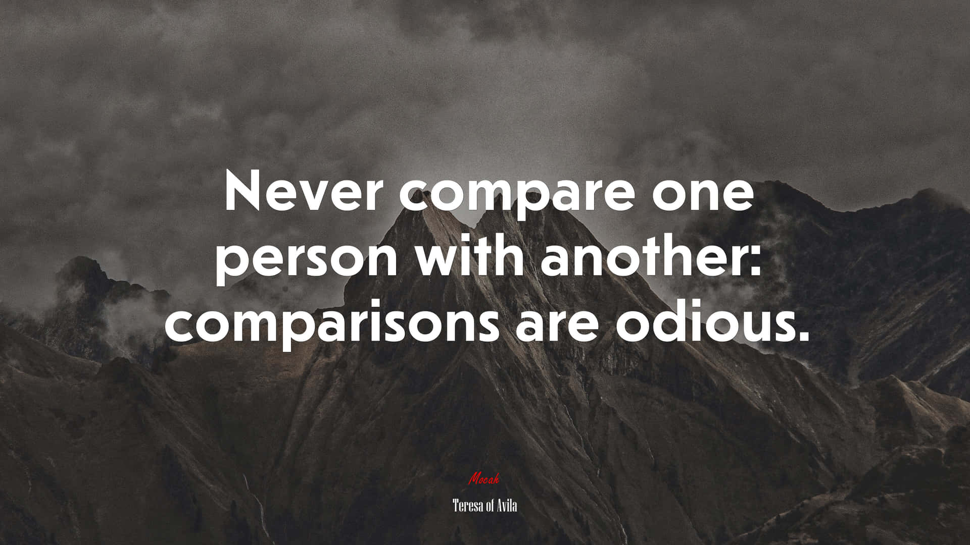 Odious Comparisons Quote Wallpaper