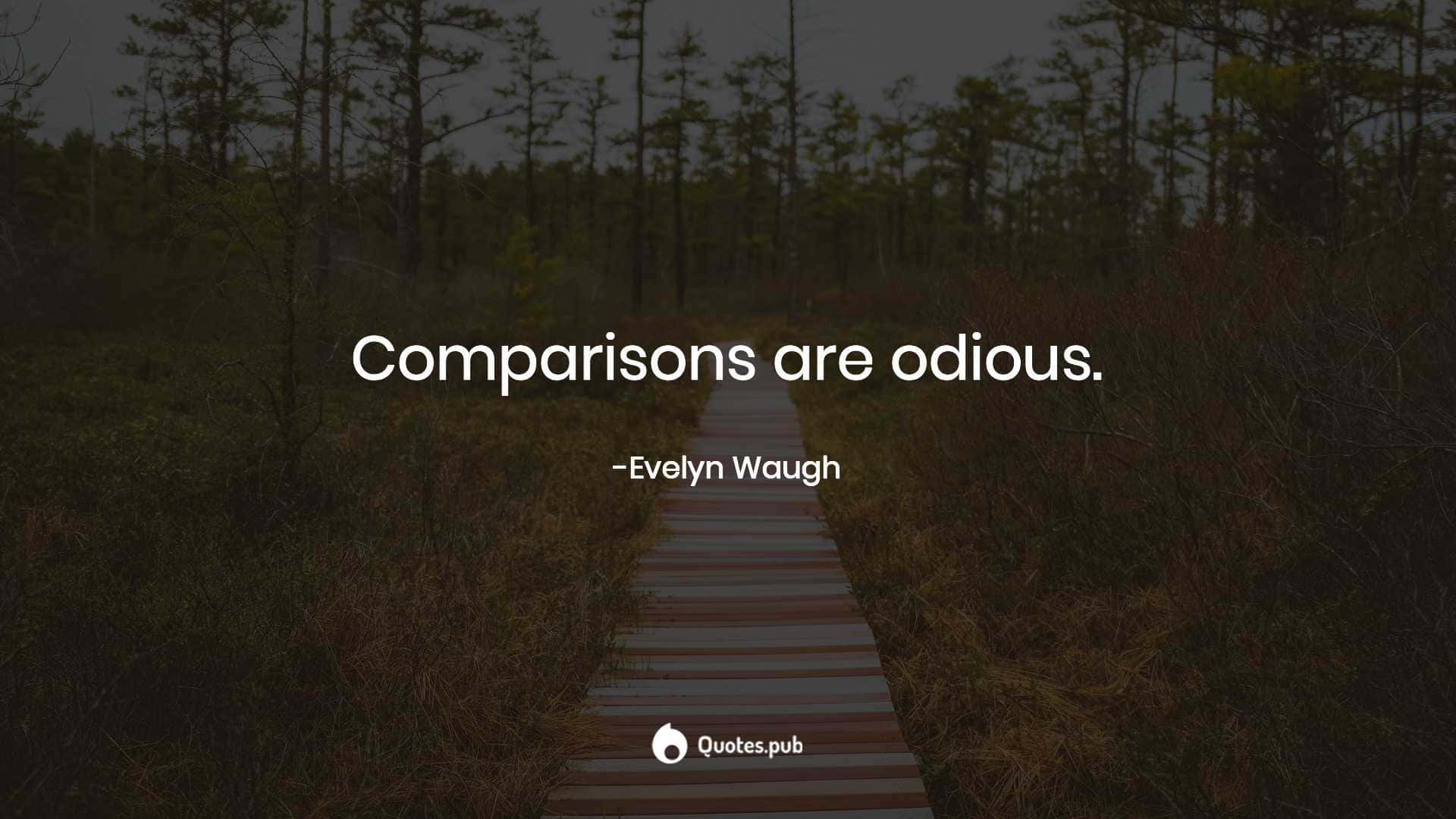 Odious Evelyn Waugh Quote Wallpaper