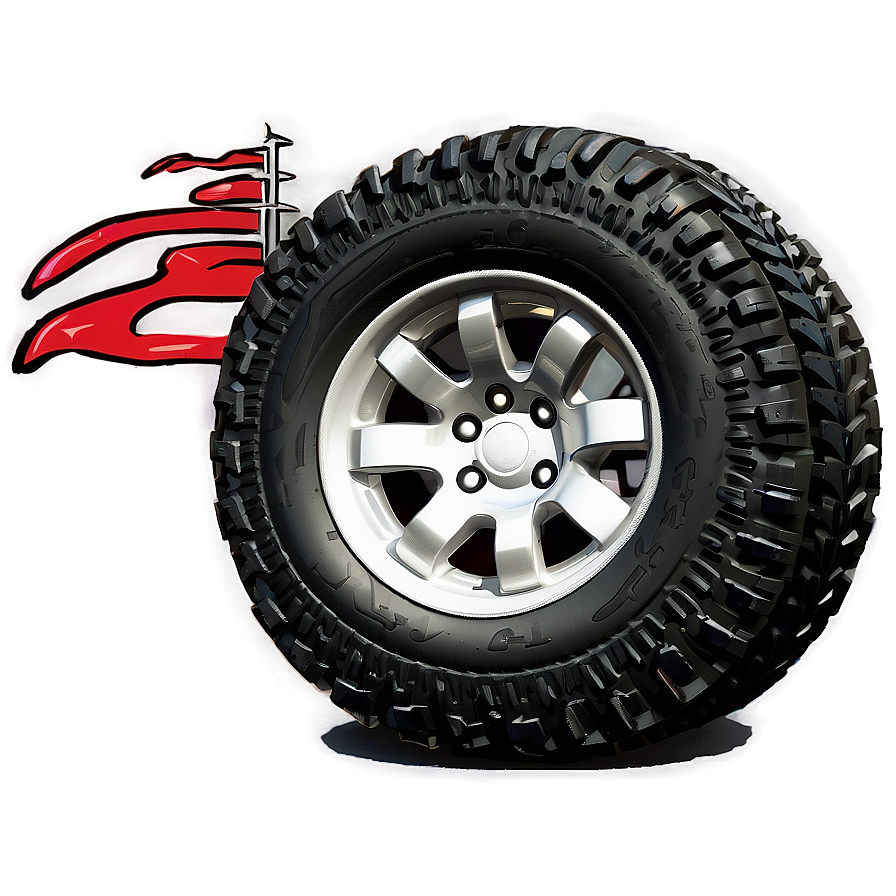 Off-road Car Wheel Png Ikn36 PNG