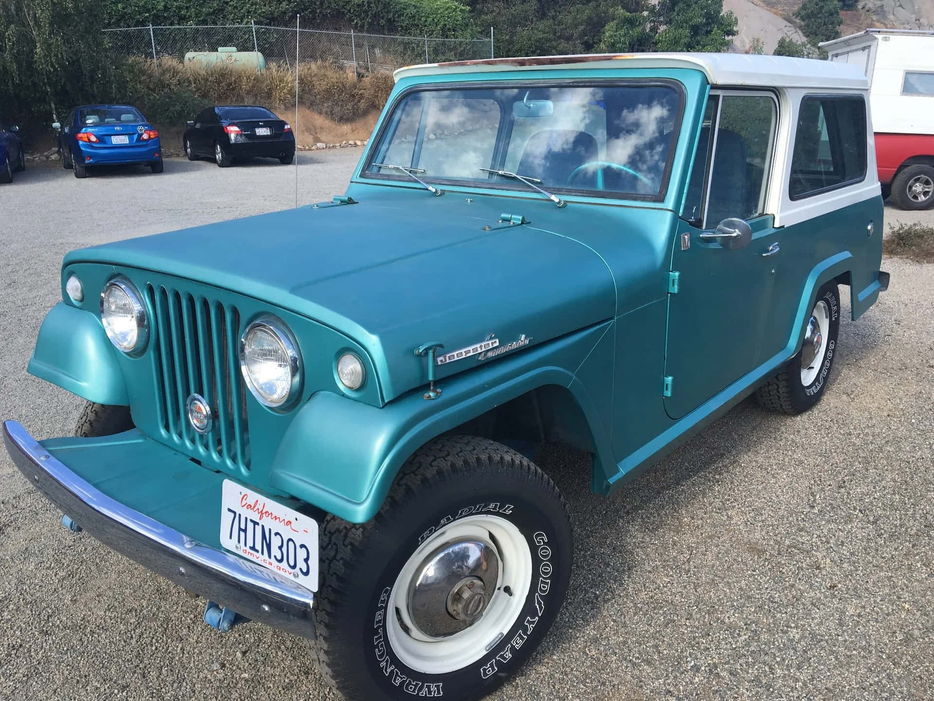 Off-roading Adventure With Iconic Jeepster Wallpaper