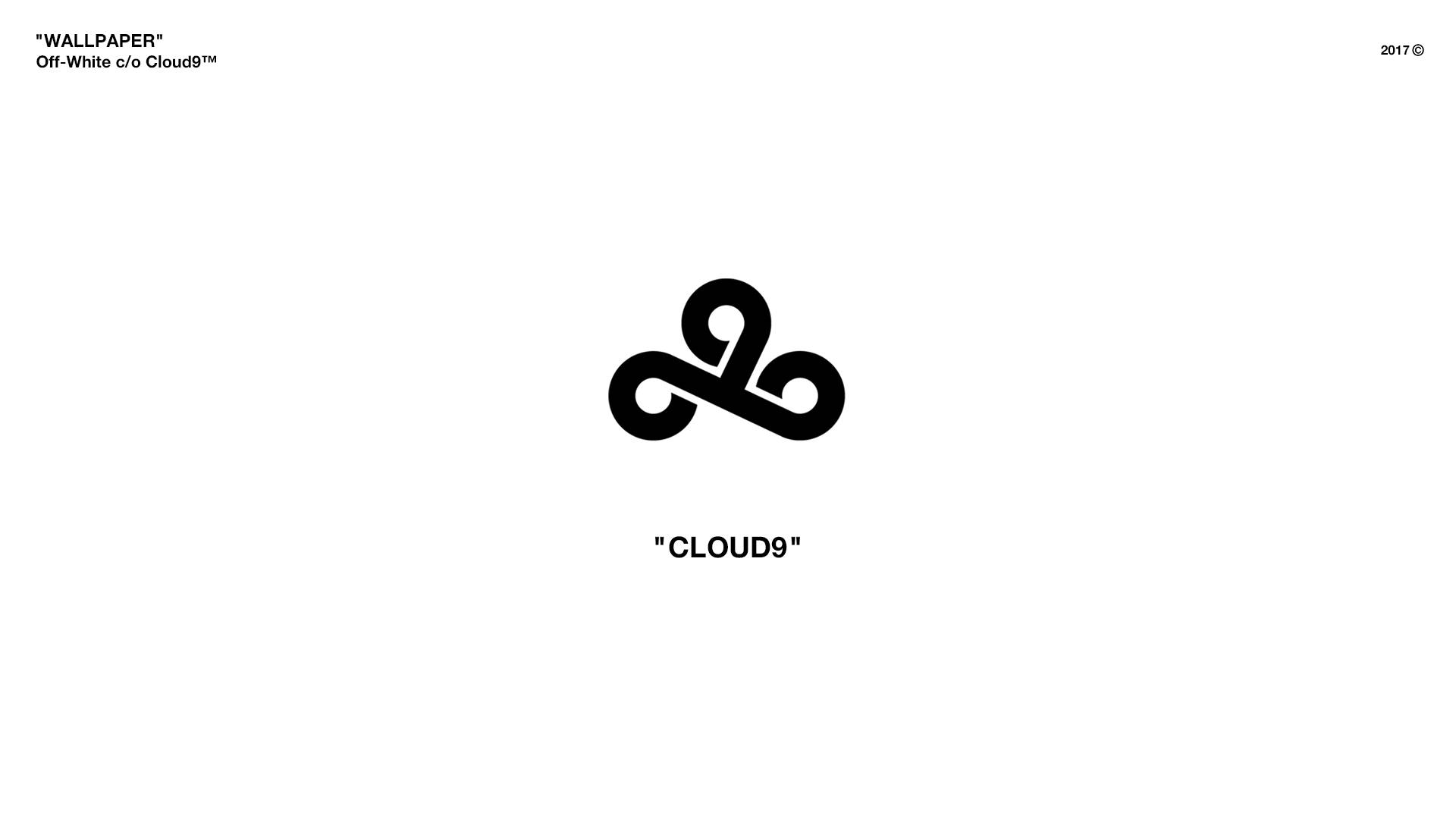 Off White's Cloud9 Logo Wallpaper