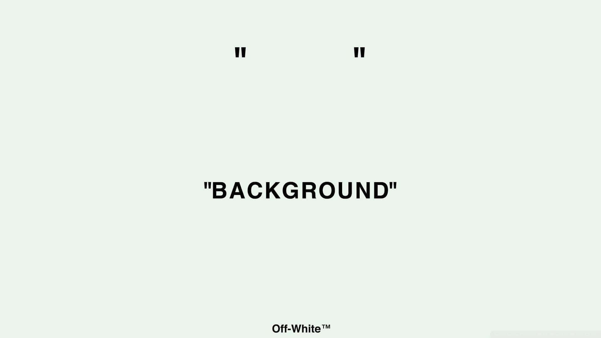 Get a Clean and Minimalist Look with Off White Desktop Wallpaper