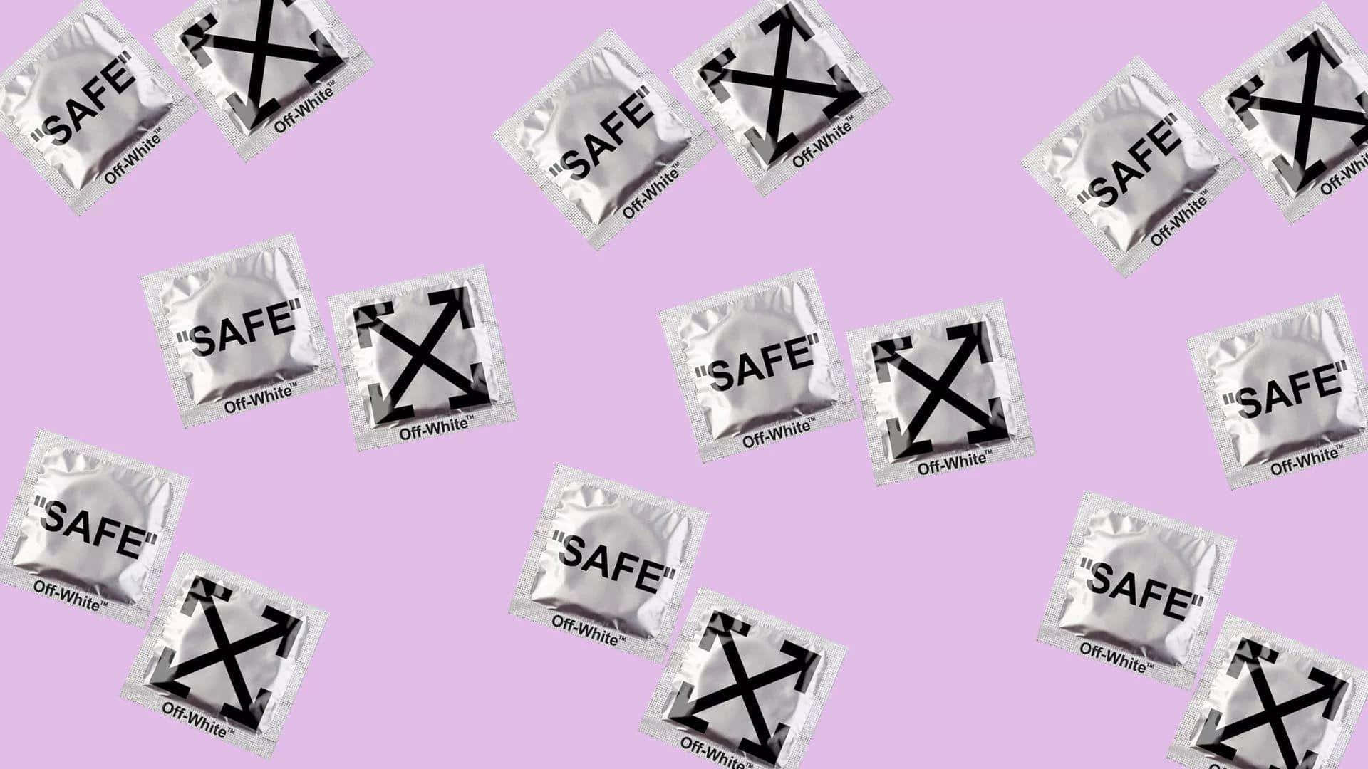 A Group Of Small Plastic Bags With The Word Safe On Them Wallpaper