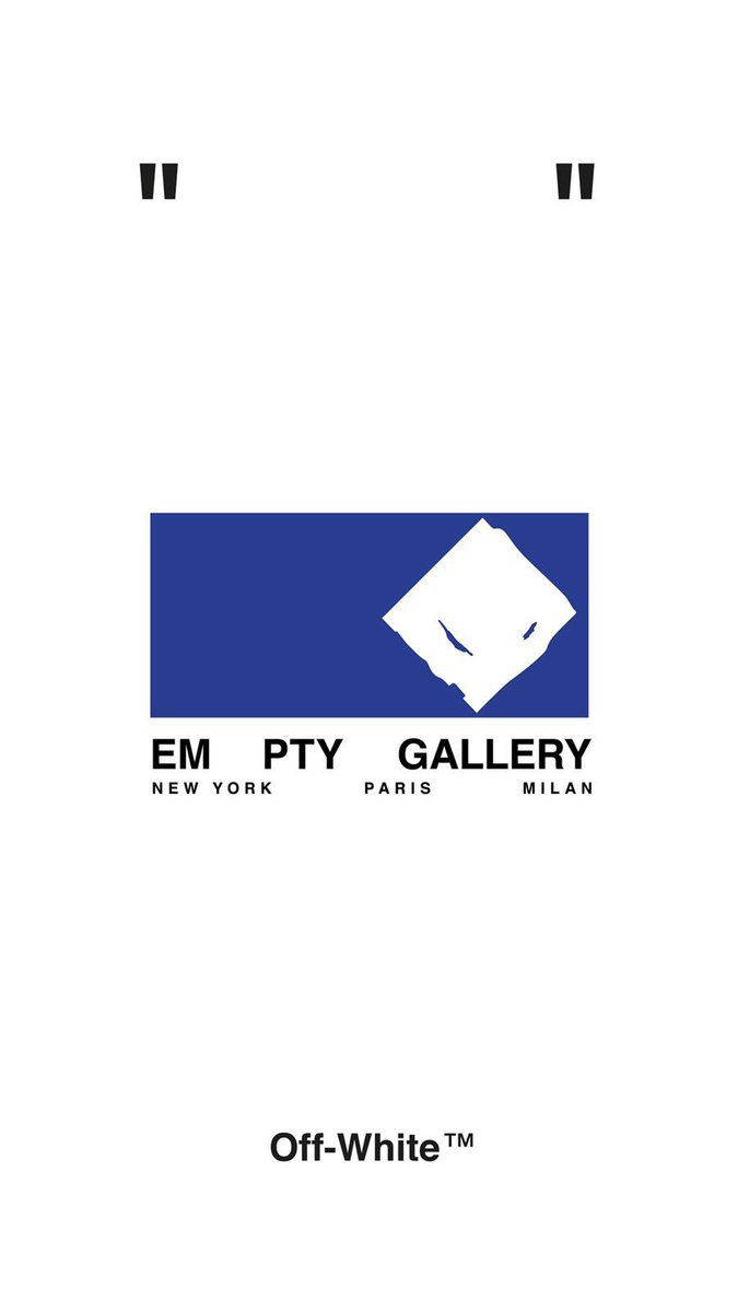 Off White Empty Gallery Logo Wallpaper
