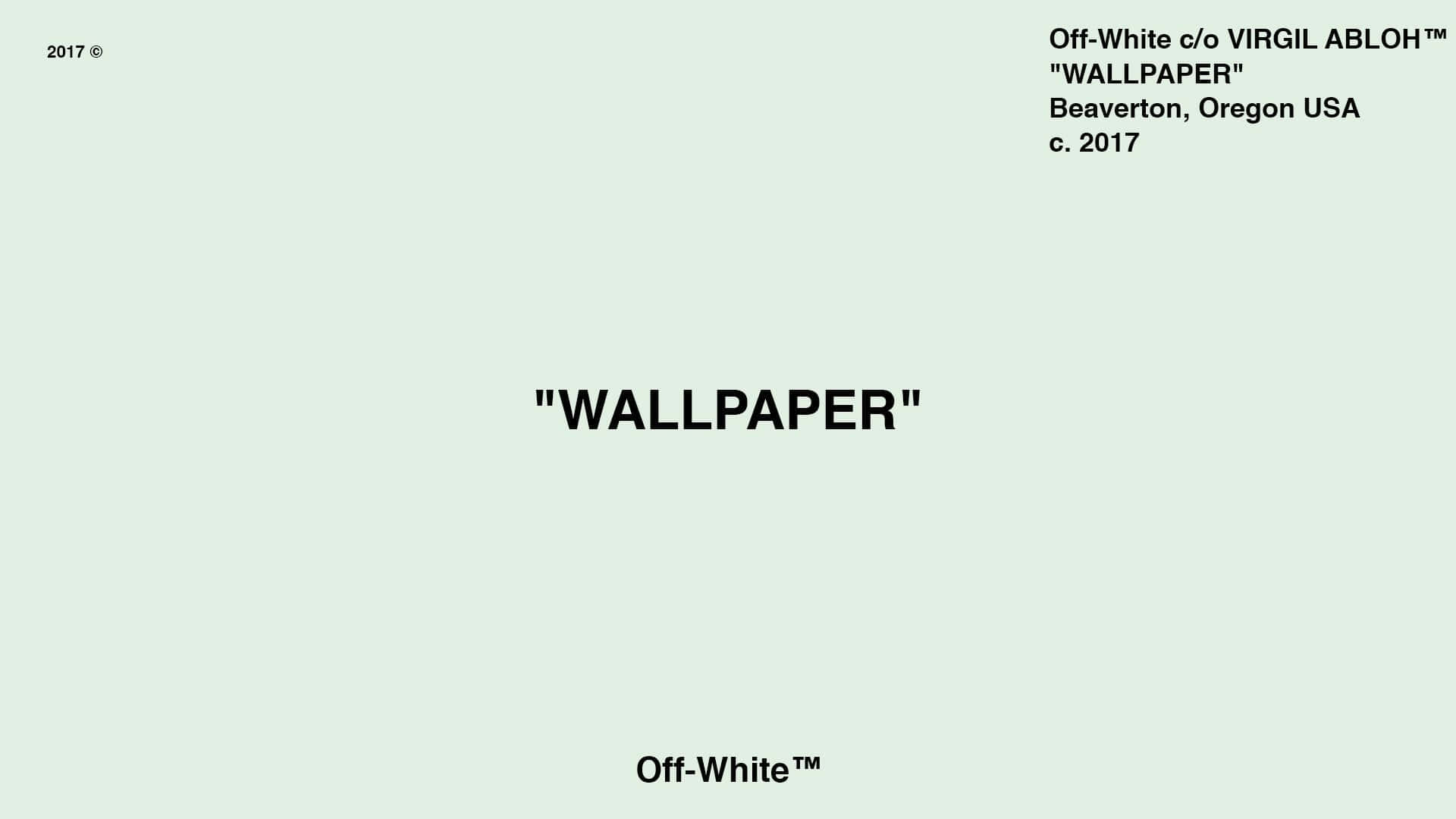 Off White iPad — A device to make your life easier Wallpaper