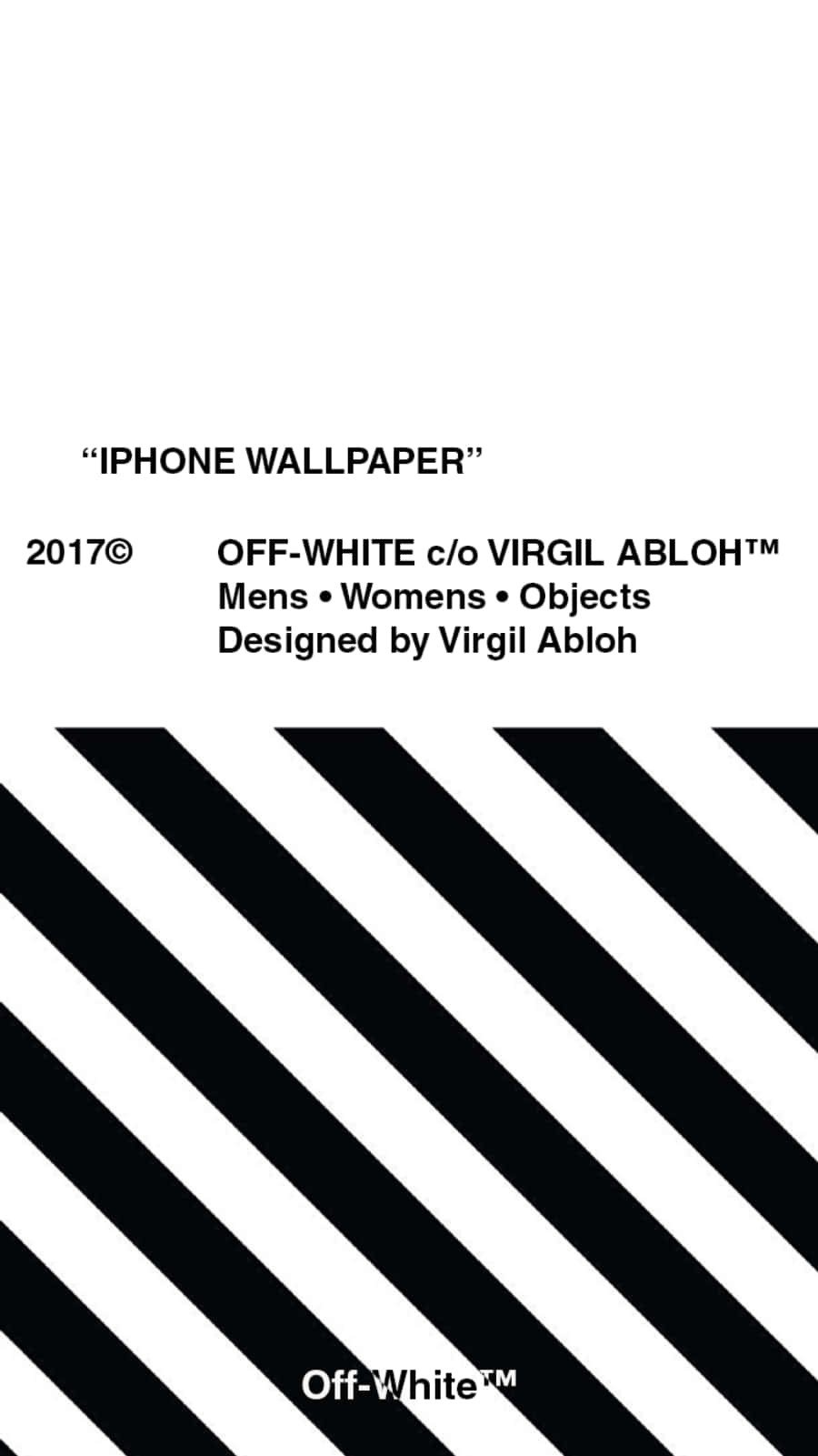 Upgrade your style with this gorgeous white Off White iPhone 11 Wallpaper