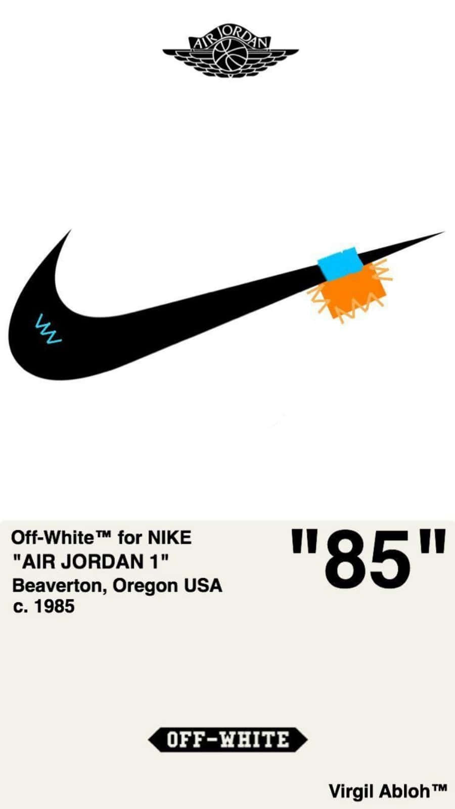 Nike Off White Logo Wallpaper