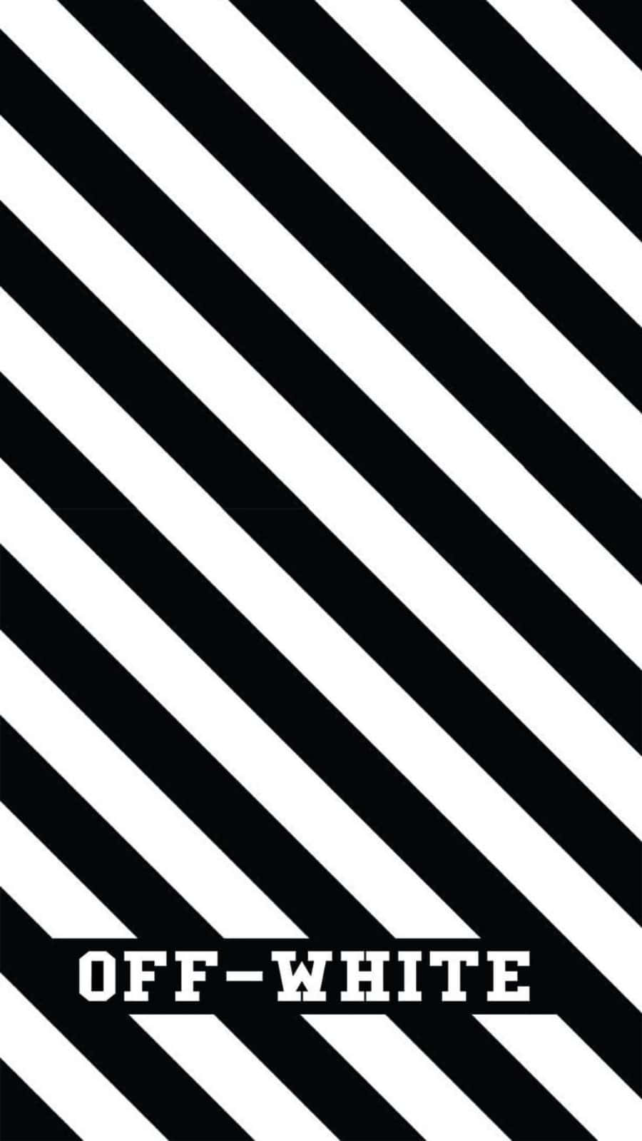 Black And White Stripe Off White iPhone 11 Wallpaper