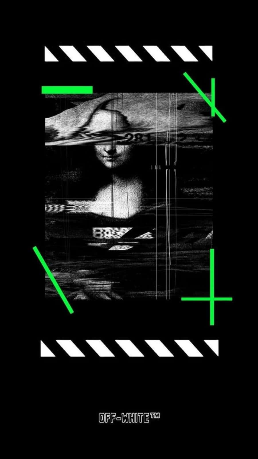 Off White iPhone 11 Distorted Mona Lisa Wallpaper