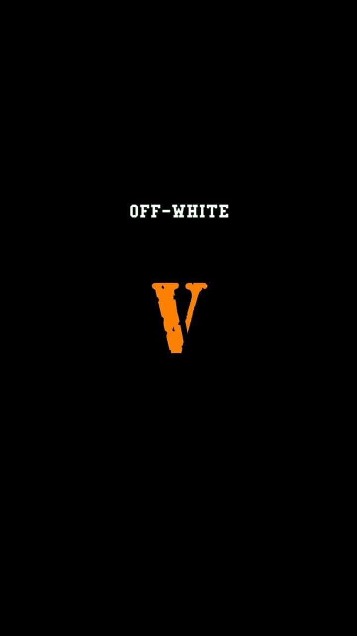 Orange V Off White Iphone Wallpaper