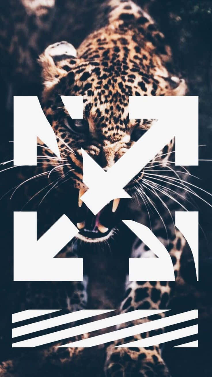 Amur Leopard Off White iPhone Wallpaper