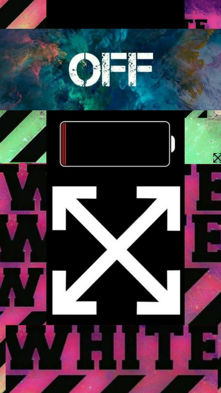 Low Battery Off White iPhone Wallpaper