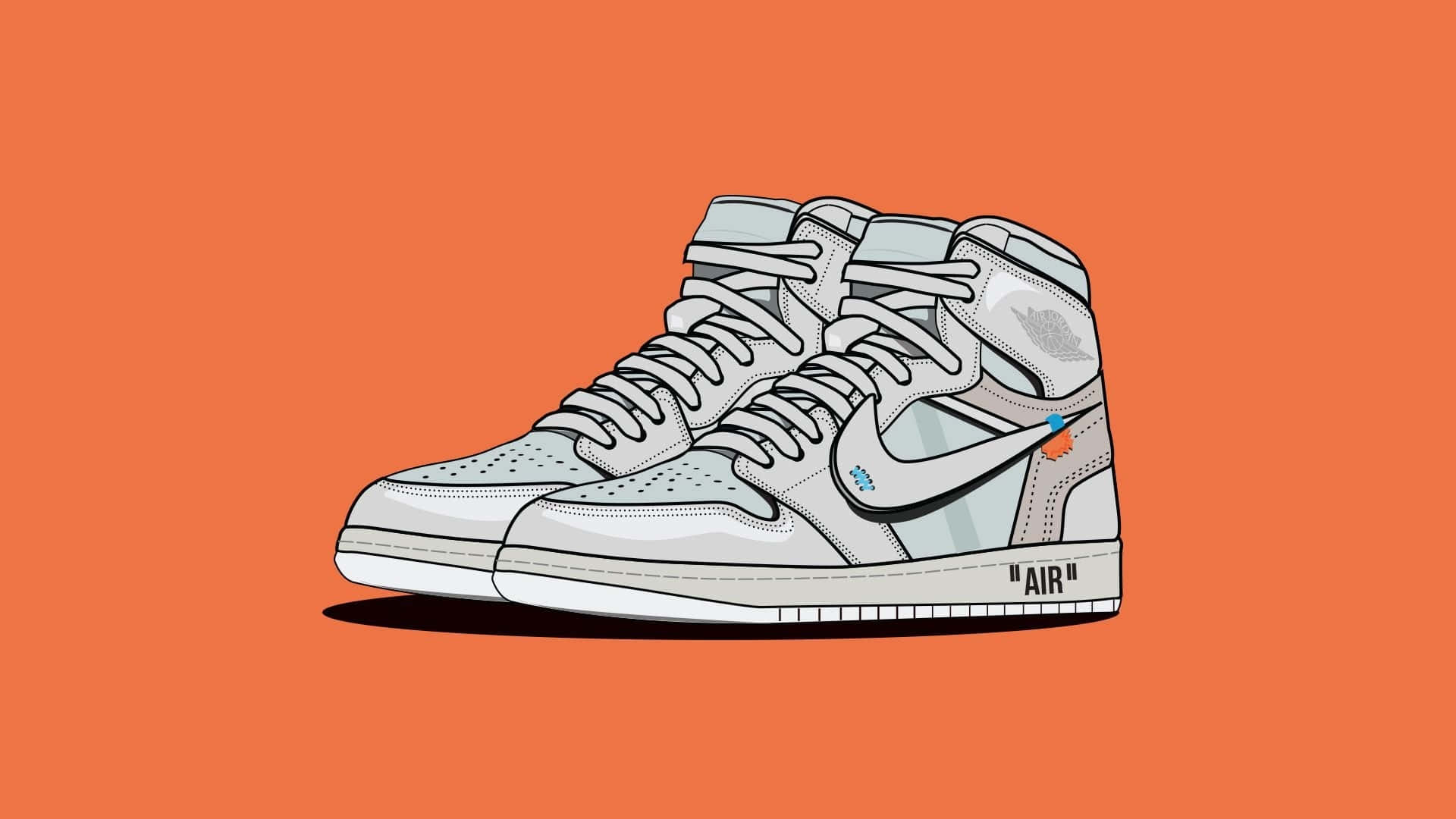 Download Nike Air Force 1 High - Off White Wallpaper | Wallpapers.com