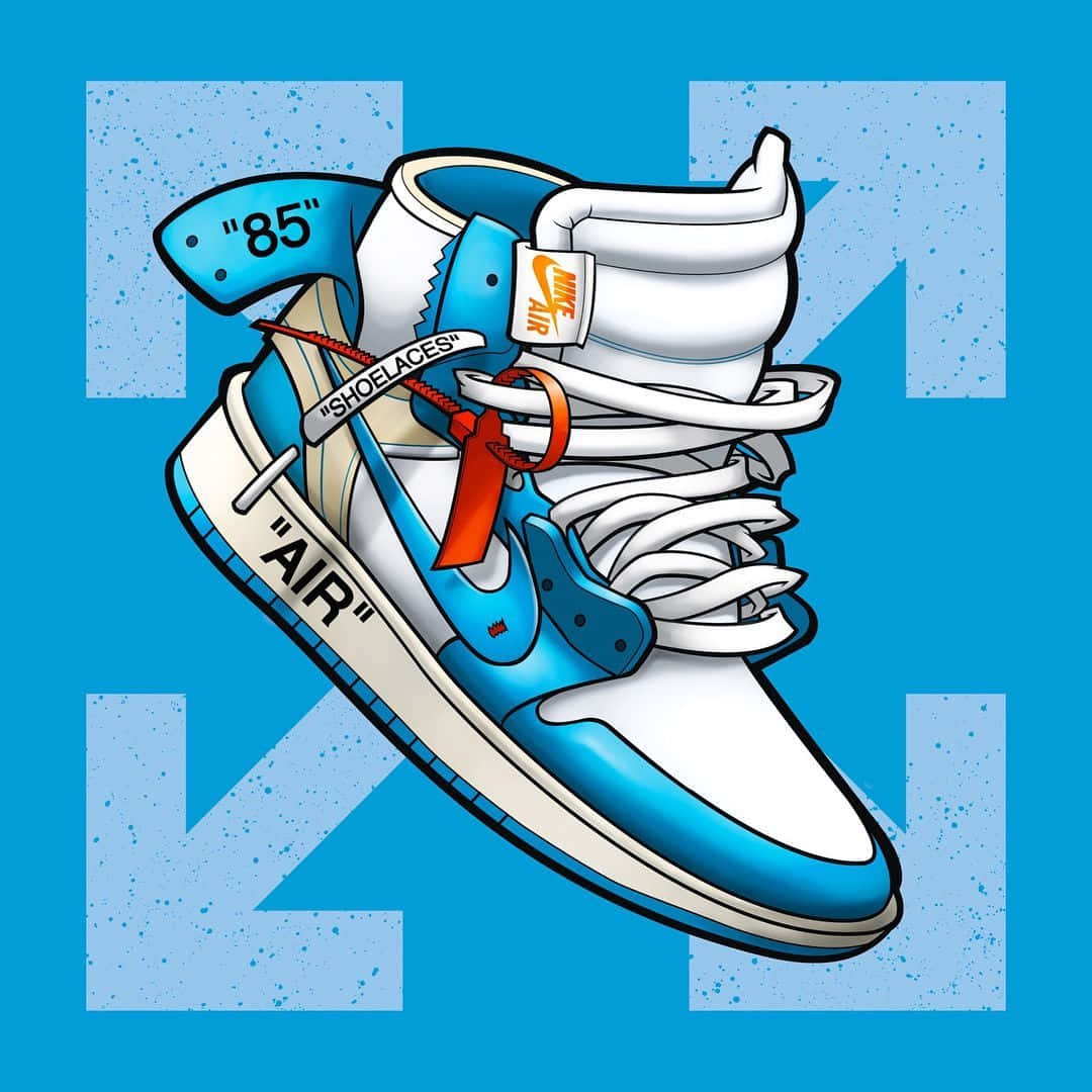 Leambite Sneakers Off White Jordan 1 Per Uno Stile Street Style Definitivo. Sfondo