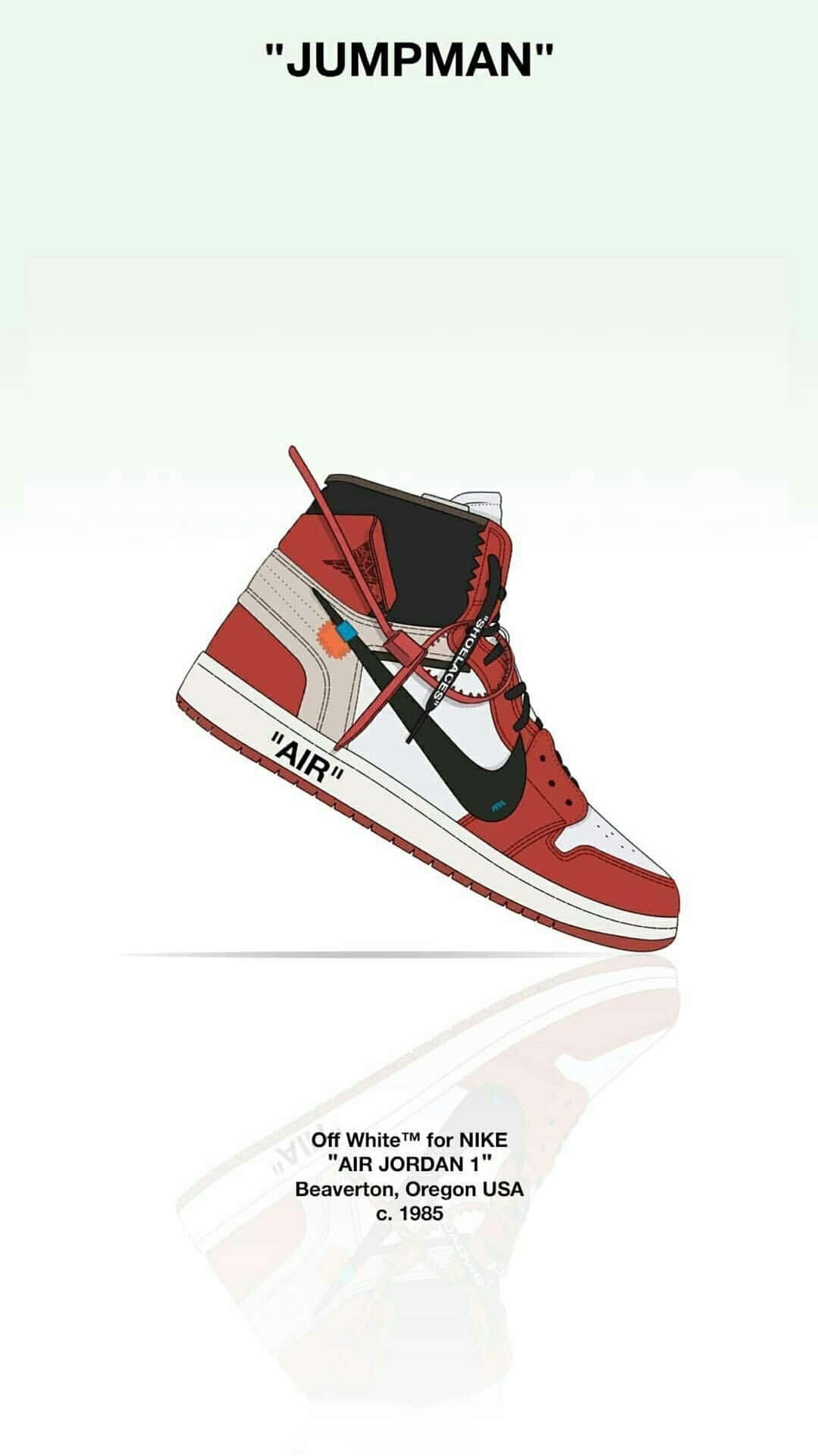 Lasrevolucionarias Zapatillas Off White Jordan 1, Diseñadas Para Ofrecer Estilo Y Comodidad. Fondo de pantalla
