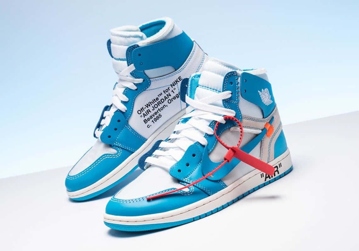 The Limited-Edition Off White Jordan 1 Sneakers Wallpaper