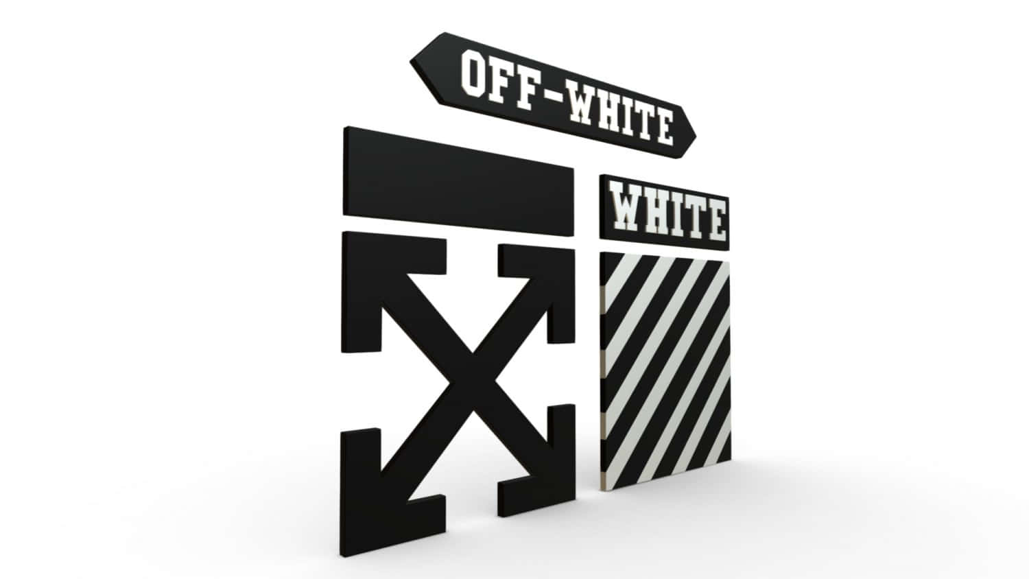 Hintergrundmit Off-white Logo