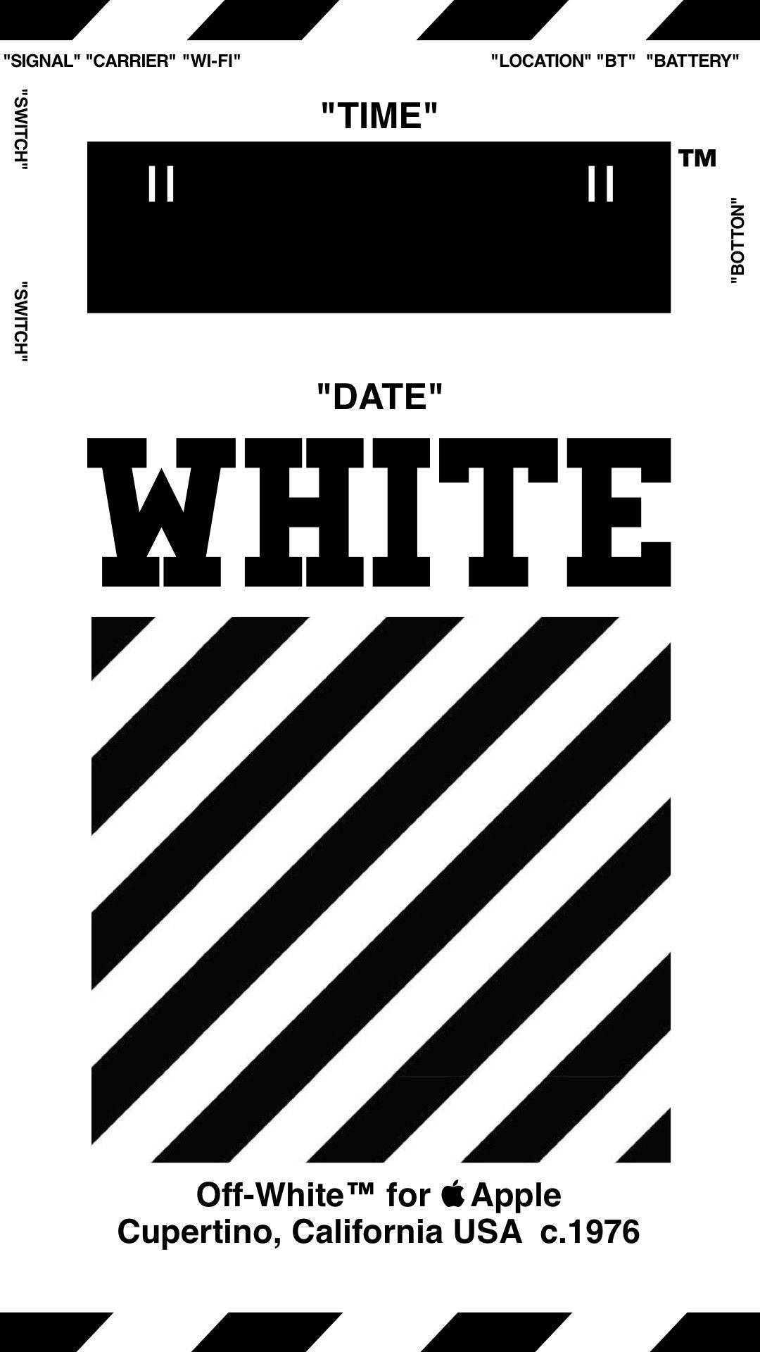 Logooff White, Marca Hype Beast. Papel de Parede