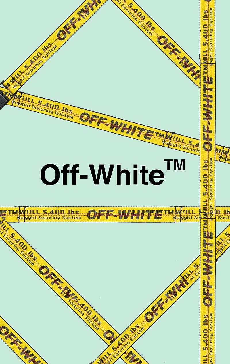 Download Off White Logo Yellow Belt Wallpaper