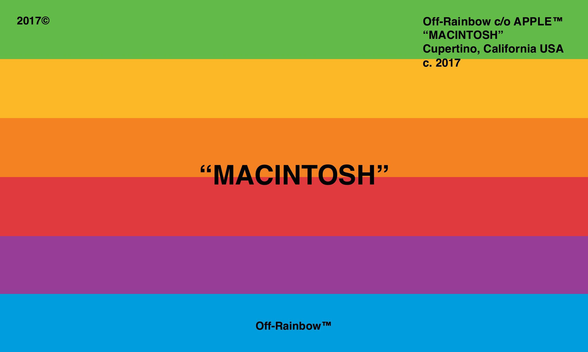 Off White: A Celebration of Apple's MacIntosh Computer Wallpaper