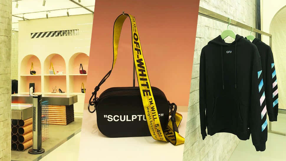 Off White Sulfite Hoodie And Bag