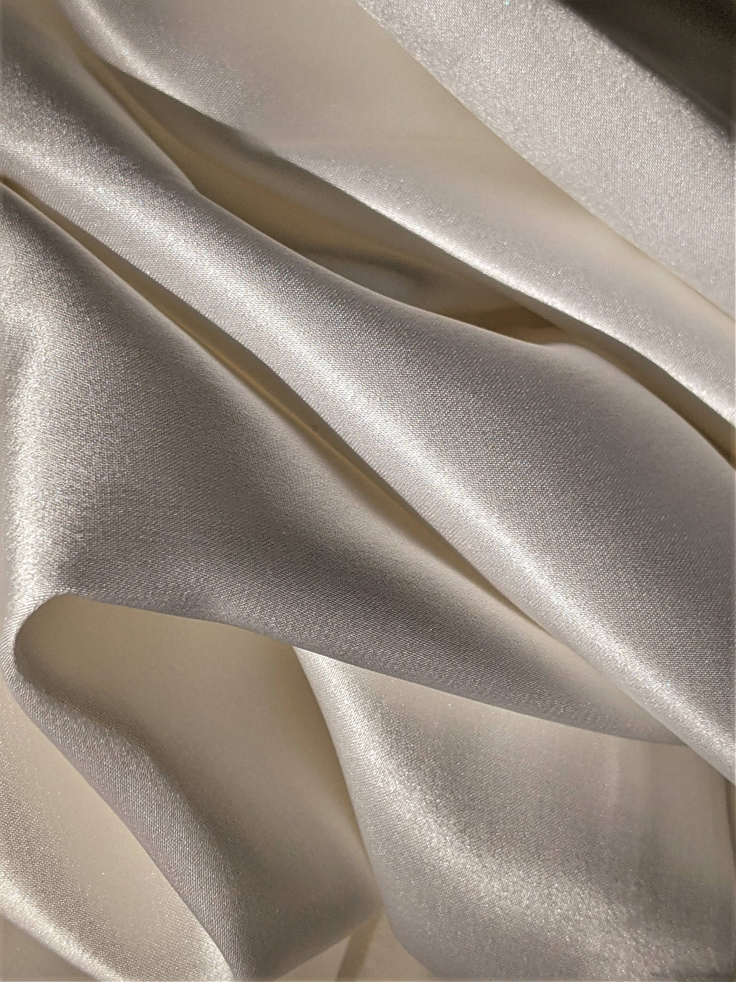 Off White Satin Silk Fabric