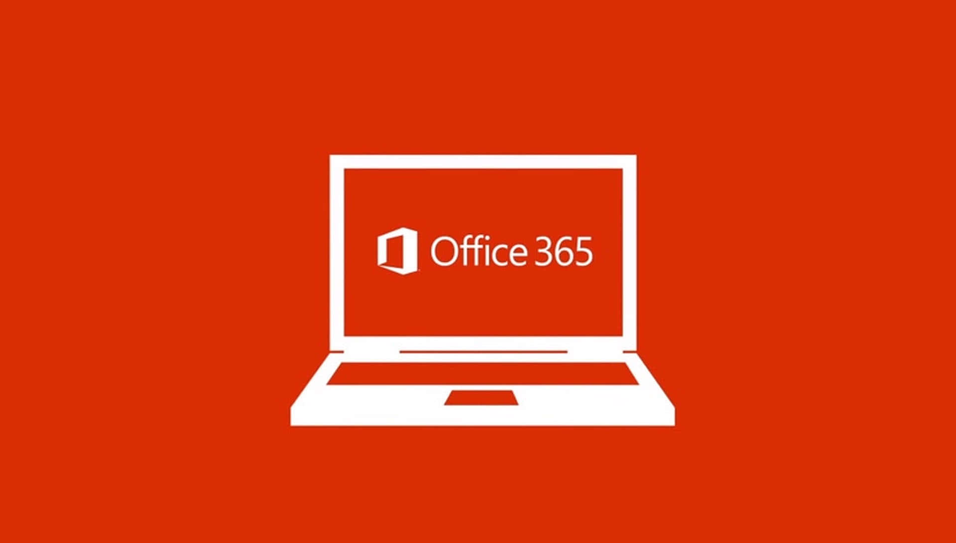 Office365-logo På En Rød Baggrund.