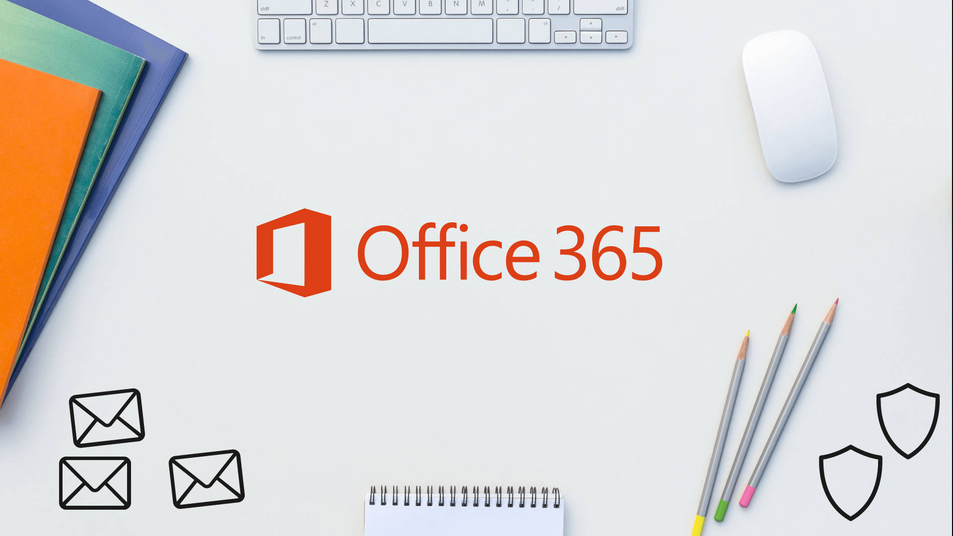Office 365 Flat Lay Art Wallpaper
