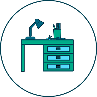 Office Desk Icon PNG