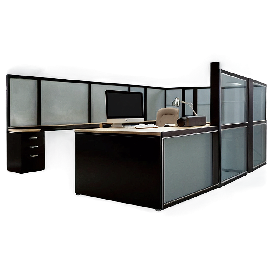 Office Desk Partition Png 06112024 PNG