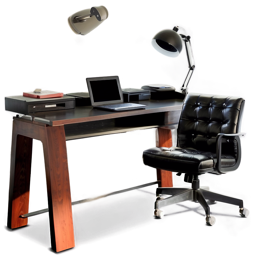 Office Desk Setup Png Gft33 PNG