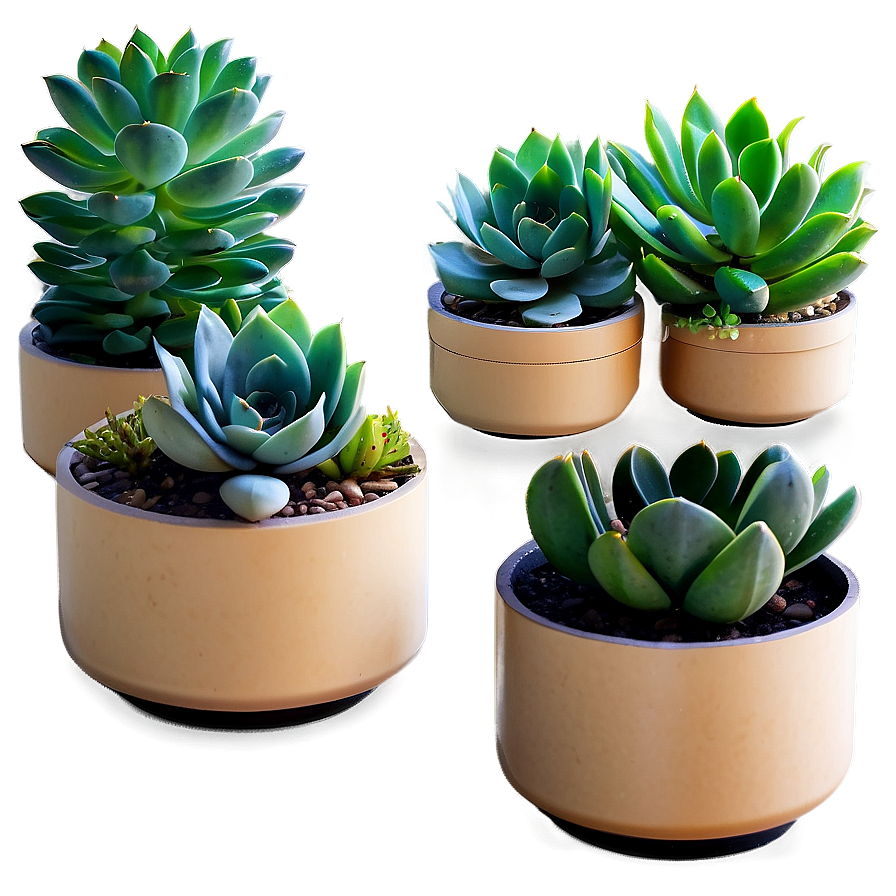 Office Desk Succulents Png 36 PNG